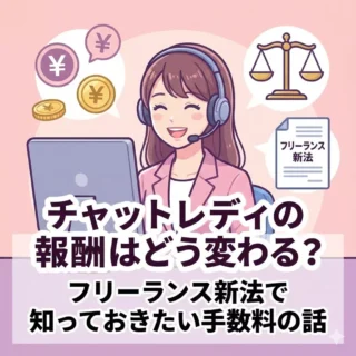フリーランス新法施行でチャットレディの報酬はどう変わる？